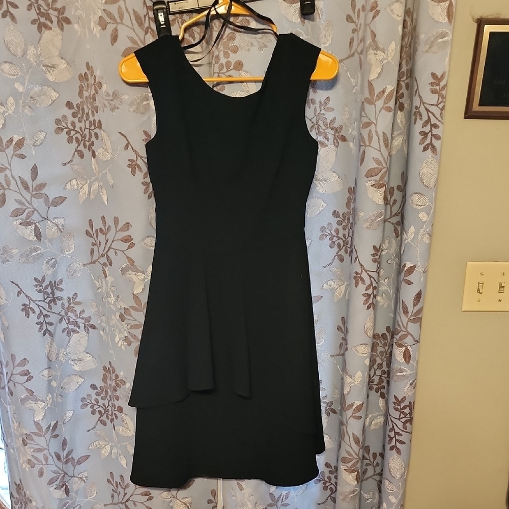 Eliza J Black Layered Mini Dress